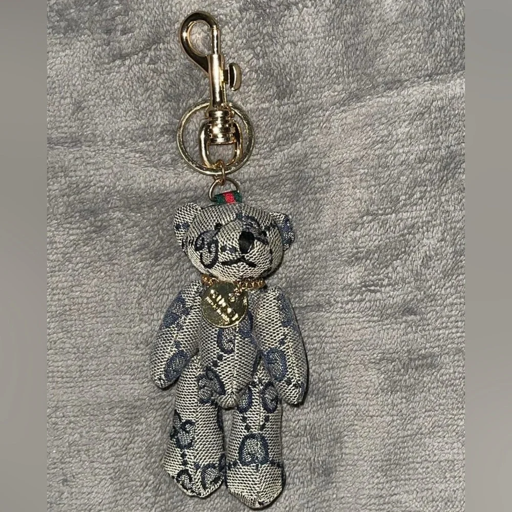 Cute GG Stuffed Teddy Bear Bag Charm / Keychain - Picture 3 of 3